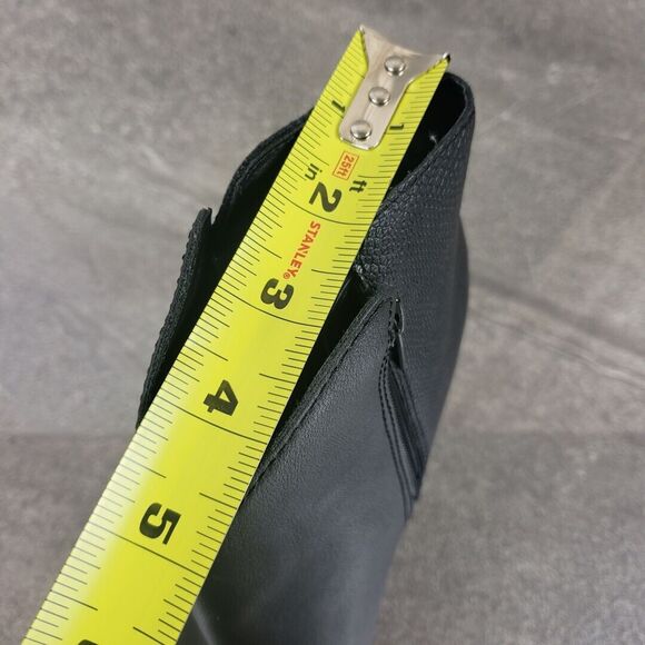 Sun Stone Boots Womens 10 M Black Block Heel Zip Ankle Booties Graceyy - Picture 11 of 12